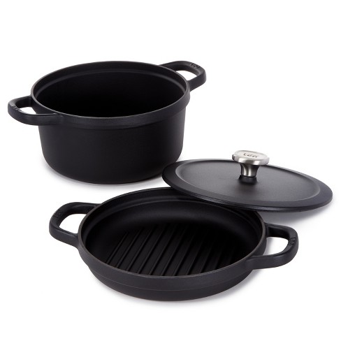 Berghoff Neo 10pc Cast Iron Cookware Set With Matching Lid, Oven