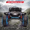 24V 2Seats Ride on UTV with Remote Control, 17" Extra Large EVA Wheels & 20.5“ Wide Seat 4WD Electric Vehicle - 4 of 4