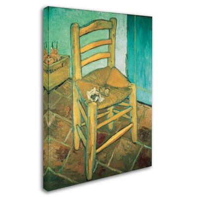 Trademark Fine Art -Vincent van Gogh 'Vincent's Chair' Canvas Art