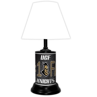 NCAA 18-inch Desk/Table Lamp with Shade, #1 Fan with Team Logo, Central Florida Golden Knights