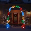 8 ft. Illuminated Tinsel C9 Bulb Arch - 2 of 3