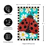 Evergreen Ladybug with Daisies Applique House Flag 28 x 44 Inches Outdoor Decor for Homes and Gardens - 2 of 4