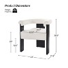 Gerry Boucle Dining Chair Set of 6 With Round Solid Back|ARTFUL LIVING DESIGN - 4 of 4