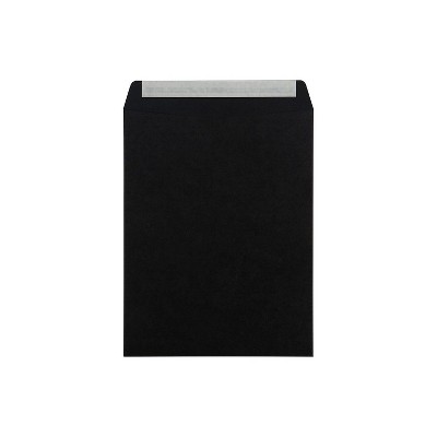 JAM Paper 10 x 13 Open End Catalog Envelopes Black 100/Pack (87733)