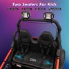 2 Seater 24V Ride On Car,Electric Vehicle Utv Car for Kids,400W Motors Electric Truck with Remote - image 4 of 4