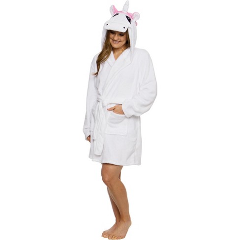 Plush Short Lamb Bathrobe Silver Lilly Womens Animal Hooded Robe Plush Short Lamb Bathrobe Silver Lilly Womens Animal Hooded Robe