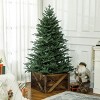 FURNIinspire Decorative Holiday Scene Props Wooden Christmas Tree Base Cover Collar Box, Xmas Decoration for Home Party, Brown, 23.7"*22.4"*14.6" - 2 of 4