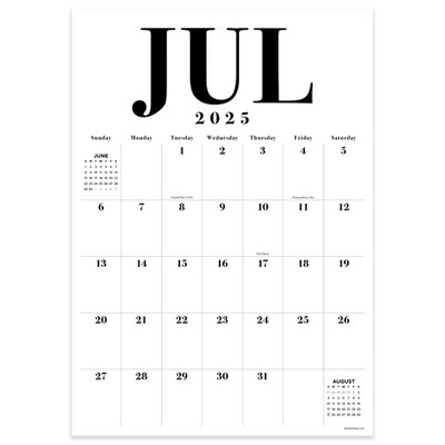 TF Publishing July 2025 - June 2026 Medium Art Poster Wall Calendar