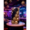 25-Pack Shatterproof Christmas Ball Ornaments, 2.36 Inches PVC Decorative Balls for Xmas Tree Home Party Decor, Black Gold - 4 of 4