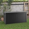 Wooakway 180 Gallon Waterproof All-Weather Storage Box Deck Box Indoor and Outdoor Use - 3 of 4