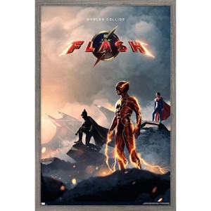 Trends International DC Comics Movie The Flash - Profiles One Sheet Framed Wall Poster Prints - 1 of 4