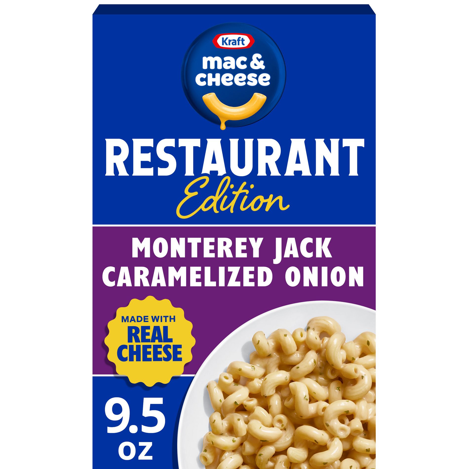 Kraft Restaurant Edition Monterey Jack Caramelized Onion Mac and Cheese Pasta - 9.5oz