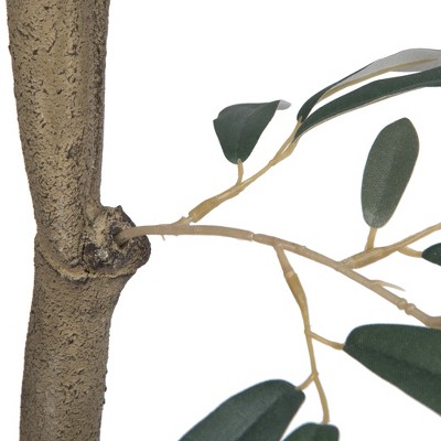 Mediterranean Charm 7' Faux Olive Tree in Pot