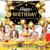 KatchOn, Black and Gold Happy Birthday Banner - Large 72x44 Inch | Black and Gold Happy Birthday Decorations - 2 of 4