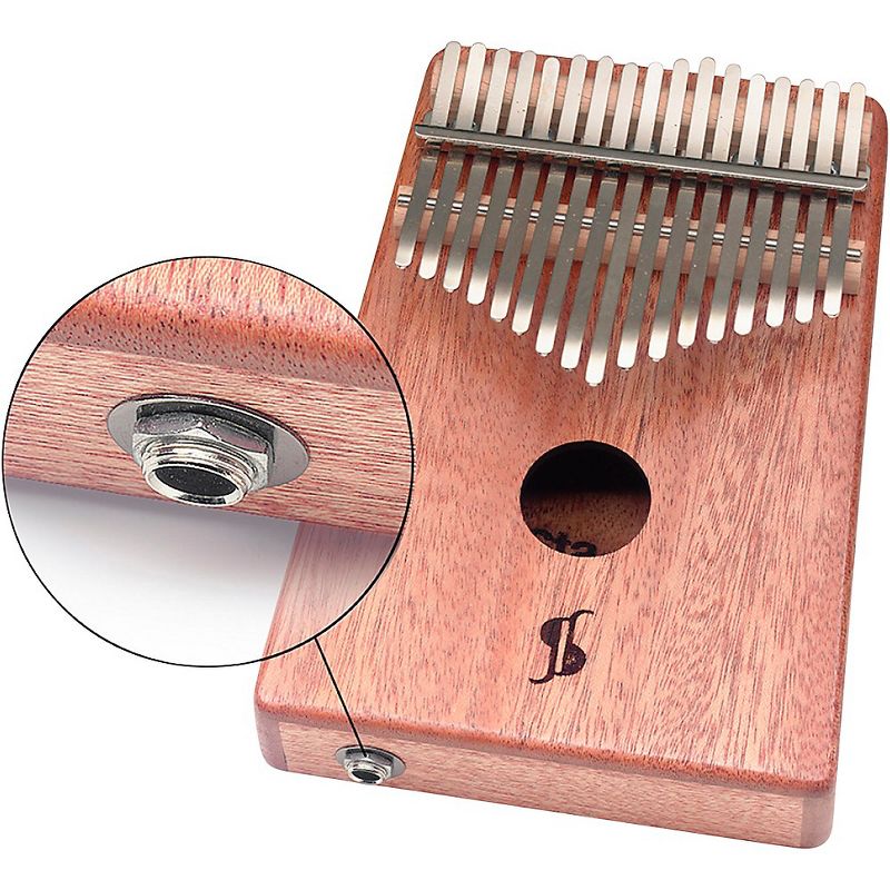 Stagg 17-Note Mahogany Acoustic/Electric Kalimba, 3 of 5
