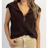 Women's MACKENZIE COLLARED SWEATER VEST - CRESCENT - 4 of 4