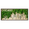 Moss Wall Decor, Iron Moss City Metal Wall Art, Rectangular Photo Framed Moss Wall Decor - 3 of 4