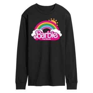 Men's - Barbie - Barbie Logo Rainbow Long Sleeve Graphic T-Shirt - 1 of 4