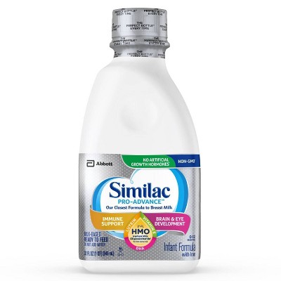 Similac Pro-Advance Non-GMO Infant Formula with Iron Ready-to-Feed - 32 fl oz