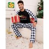 Christmas Pajamas Set for Men Plaid Printed Long Sleeve Holiday Sleepwear Soft Warm Xmas Mens Pjs - 3 of 4
