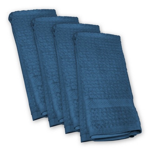 KÅLFJÄRIL Dish towel, patterned blue/light turquoise, 18x24 - IKEA