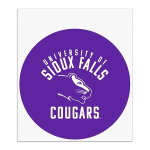 University of Sioux Falls Cougars Logo Automotive Car Window Locker Circle Bumper Sticker - 1 of 4
