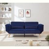 Sapphtopaz 72.8" Convertible Couches for Living Room with Adjustable Arms & Backrest Recliner Sleeper Sofa Bed with Wood Legs Couch for Bedroom - 3 of 4