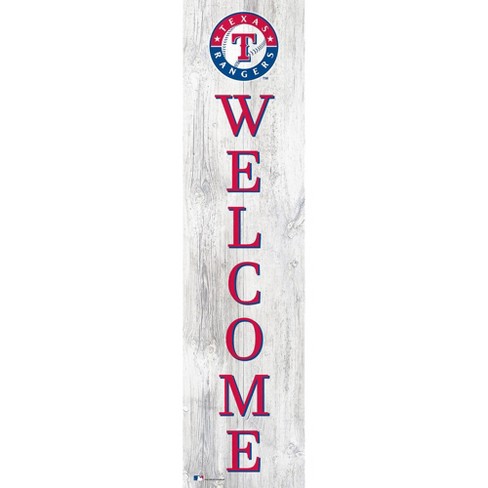 Mlb Texas Rangers Baseball Logo Glass Framed Panel : Target