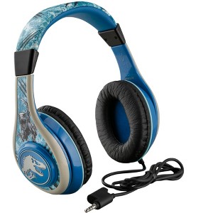 eKids Jurassic World Wired Headphones for Kids, Over Ear Headphones for School, Home, or Travel  - Multicolored (JW-140.EXV8M) - 1 of 4