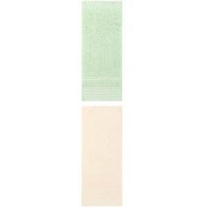 REGALWOVEN 2 Pack Solid Striped Bathroom Hand Towels for Hand, Face 14" x 30" - 1 of 4