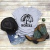 Simply Sage Market Women's Girl Who Loves Horses Circle Short Sleeve Graphic Tee - 3 of 3