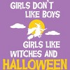 Girl's Design By Humans Girls like Halloween By OffensiveFun T-Shirt - 2 of 3