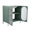 SEVOBAL Bathroom Storage Cabinets, Bathroom Vanity, 30 Inch Bathroom Vanity with Sink, Freestanding and Modern Design Bathroom Sink Cabinet with Metal - 3 of 4