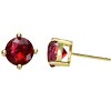 Guili Baby/Kids Sterling Silver Cubic Zirconia Earrings for a Sparkling Look - Colors: Red, Purple, Clear, Blue, Green, White, Yellow. - 2 of 2
