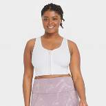 Women's Medium Support Seamless Zip-Front Sports Bra - All in Motion™