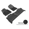 3D MAXpider Kagu Series Custom Fit All Weather Shock Absorbing Cabin Floor Mat Liner Set for 2014 to 2021 Toyota Tundra Crewmax with 1st & 2nd Rows - 2 of 4