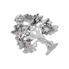 Unique Bargains Christmas Brooches HC0158 Alloy Dripping Wax Silver Tone 1.57"x1.69" 1 Pc - 4 of 4
