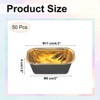 Unique Bargains Greaseproof Single-sided Aluminum Foil Cupcake Liners for Party 50 Pcs - 2 of 4