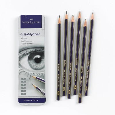 Faber-Castell 6ct Goldfaber Graphite Pencils