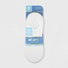 All Pro Women's Perfect Heel Forming Fit 6pk Liner Socks - White/Gray/Black 4-10: Moisture Wicking, Arch Support - 2 of 3
