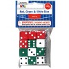 Learning Advantage® Dot Dice - Red/Green/White - 12 Per Pack - 6 Packs - 2 of 4