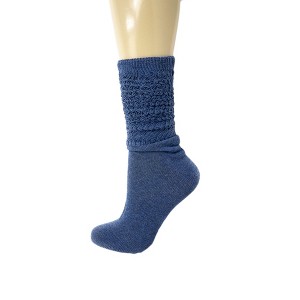 Slouch Socks for Women, Cotton Lightweight Breathable, Knee High or Scrunch, 1 Pair, Fits Shoe Sizes 5-10 - 1 of 1