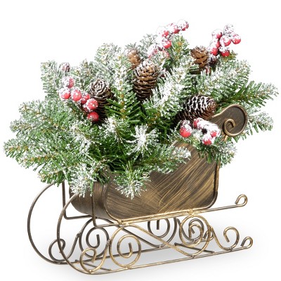 10" Dunhill Fir Sleigh - National Tree Company