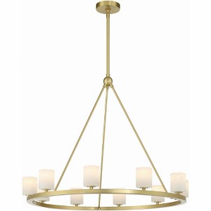 Crystorama Lighting Aragon 10 - Light Chandelier in  Soft Brass - 1 of 3