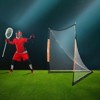 VEVOR Lacrosse Goal, 6' x 6' Lacrosse Net, Portable Lacrosse Goal with Carry Bag, Fiberglass Rod Backyard Lacrosse Training Equipment - 2 of 4