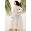 Swimsuits for All Women's Lightweight Crochet V-Neck Dress Cover Up (Plus Sizes Available) - 3 of 4