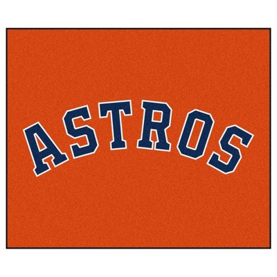 MLB Houston Astros 5'x6' Script Rug