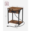 VASAGLE End Table , Set of 1, Small Side Tables, Nightstand with Outlets and USB Ports, Bedside Table with Storage Shelf - 4 of 4