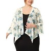 Agnes Orinda Women's Plus Size Fashion Chiffon Floral Lightweight Summer Elegant Shrugs - 2 of 4