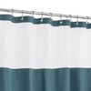 Textured Waffle Weave Shower Curtain with Snap In Liner and 12 Hooks - 2 of 4